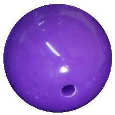 14mm Medium Purple Acrylic Bubblegum Beads