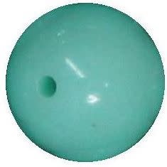 14mm Mint Acrylic Bubblegum Beads