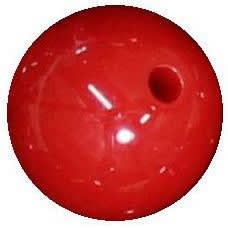 14mm Red Acrylic Bubblegum Beads