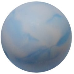 15mm Baby Blue Swirl Silicone Bead