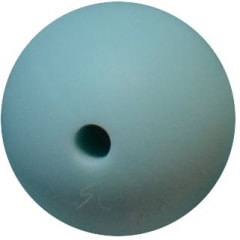 15mm Mint Silicone Bead