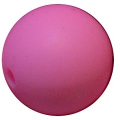 15mm Pink Silicone Bead