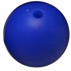 15mm Royal Blue Silicone Bead