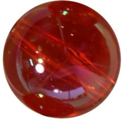 16mm Clear Red Bubble Acrylic Bubblegum Beads