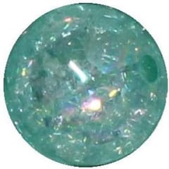 16mm Mint Crackle Acrylic Bubblegum Beads