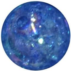 16mm Royal Blue Crackle Acrylic Bubblegum Beads