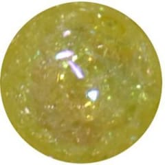 16mm Yellow Crackle Acrylic Bubblegum Beads