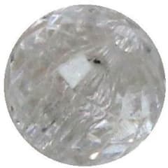 16mm Clear Facet Acrylic Bubblegum Beads