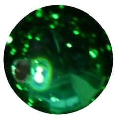 16mm Green Mirror Bubblegum Beads