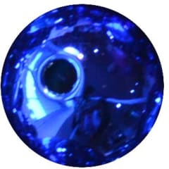 16mm Royal Blue Mirror Bubblegum Beads