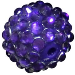 16mm Deep Purple  Rhinestone Beads