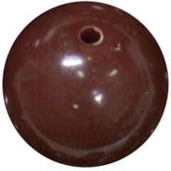 16mm Brown Solid Acrylic Bubblegum Beads