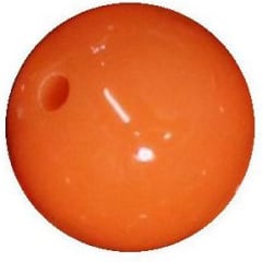 16mm Orange Acrylic Bubblegum Beads