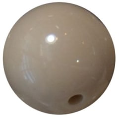 16mm Tan Solid Acrylic Bubblegum Beads