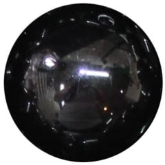 22mm Black Solid Bubblegum Beads