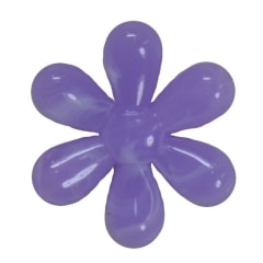 35mm Marbled Lavender Flower Bead