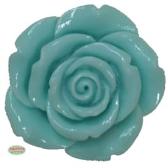 42mm Mint Resin Flower Bead