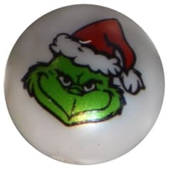 20mm Monster Print on a White Matte Bead