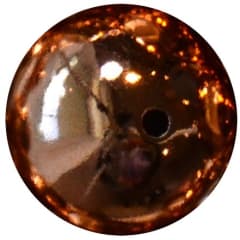 20mm Rose Gold Mirror Acrylic Bubblegum Beads