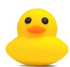 Yellow Rubber Ducky 3-D Silicone Focal Bead