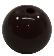 20mm Brown Acrylic Bubblegum Beads