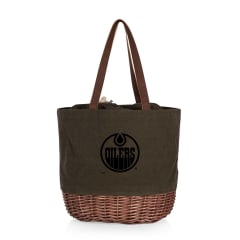 Edmonton Oilers Canvas and Willow Basket Tote