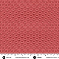 LIGHTHOUSE Lacey in Cinnamon Red Roof  by Laundry Basket Quilts shows a  small  scale blender in Cinnamon Red Roof.