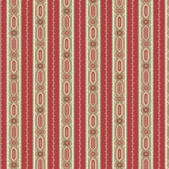 Cocoa Pink  Moss Stripe in Clementine Red by Laundry Basket Quilts