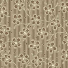 Cocoa Pink  Columbine in  Walnut Tan  by Laundry Basket Quilts