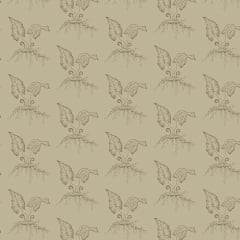 Cocoa Pink   Fiddleheads in Umber Tan by Laundry Basket Quilts