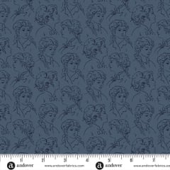 Fredericksburg Revisited by Jo Morton Etched Silhouette Indigo