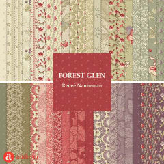 FOREST GLEN:  Highlands   A-10061-V Alpine Lichen Green  by Renee Nanneman