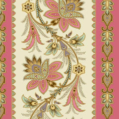 HOLBROOK: Sue Border Stripe Raspberry by Max and Louise