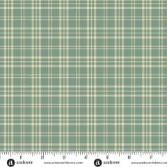 JINGLE BELL   Pajama Plaid  Vintage Blue A-10356- B    by Laundry Basket Quilts