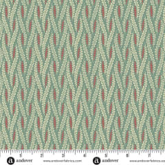 JINGLE BELL  Ribbon Candy in Vintage Blue A-10361- B  by Laundry Basket Quilts