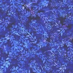 Blueberry Tiger Floral Batik # 3305Q-X