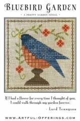 Bluebird Garden Cross Stitch Pattern by Artful Offerings