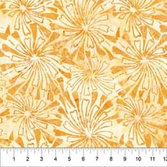 FLORA BATIK  YELLOW 83630-53  BANYAN  BATIKS