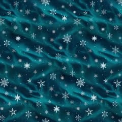 Comfort & Joy  Dk. Aqua Snowflakes # BQ4162-69  by Michael Ward