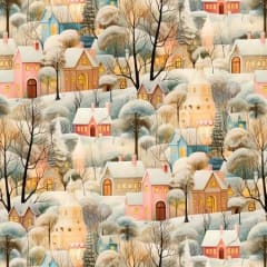 Comfort & Joy  Ivory Village Allover # BQ4163-41  by Michael Ward