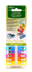 Clover Wonder Clips Assorted Colors (Pack of 10)
