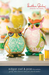 Edgar Owl & Poe Pincushion Pattern by Heather Bailey