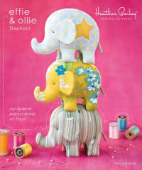 Effie & Ollie Elephant  Pincushion or Toys Patterns