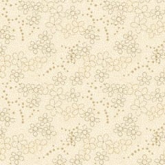 MARIAKERKE  Cream Dotty Floral Texture  by Michelle Yeo