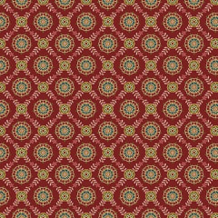 Lille: Medallion Lattice Red by Michelle Yeo