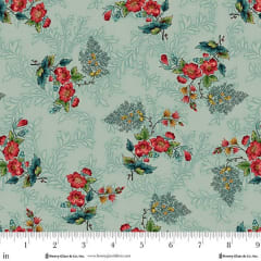 LOST GARDENS OF HELIGAN:  Primrose Ross Lt. Teal 3601-17    by Michelle Yeo