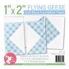This shows two flying geese blocks.