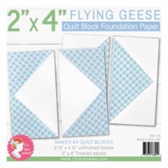 This shows two flying geese blocks.