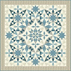 Alaska  Cocoa Blue Quilt Pattern by Laundry Basket Quilts