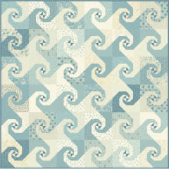 Bluebird: Blue Jay Bay Quilt Pattern by Laundry Basket Quilt